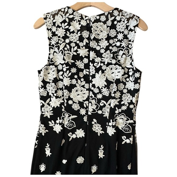 White House Black Market Dress Women's Size 10 Embroidered Floral Sheath NWT - Picture 4 of 14